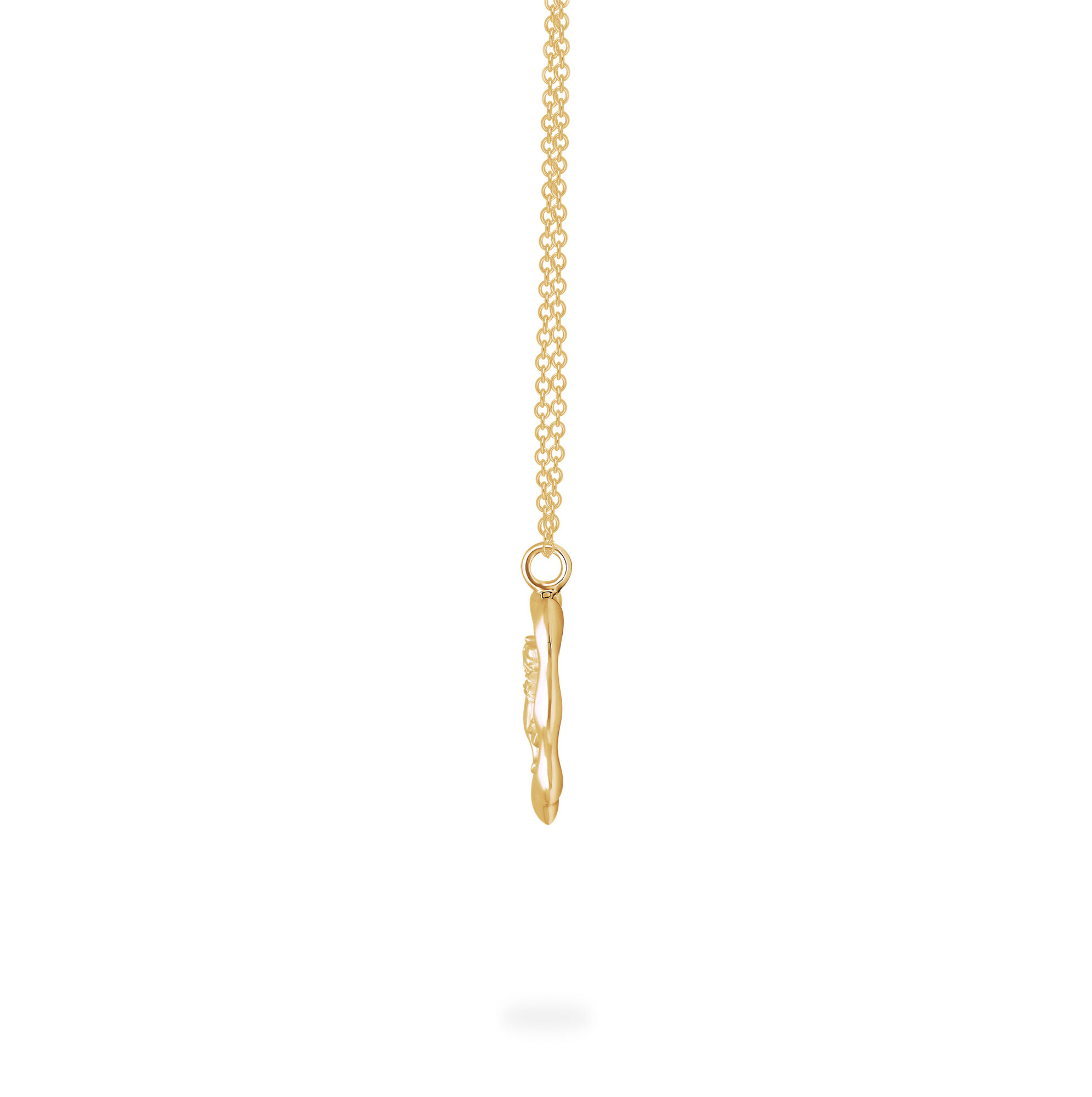 Gold leo zodiac pendant store